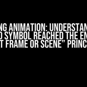 Mastering Animation: Understanding the “Nested Symbol Reached the End, Then Next Frame or Scene” Principle