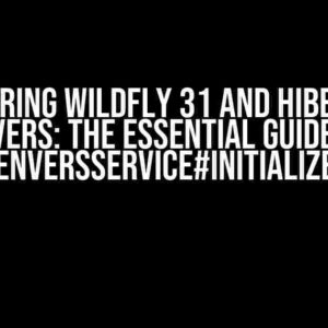 Mastering Wildfly 31 and Hibernate Envers: The Essential Guide to EnversService#initialize